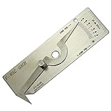 RIVERWELD V-WAC Einzelschweißlehre Schweißinspektionsgewindelehre Metrisch Edelstahl überprüft Unterwanderung Kronenhöhe Porengröße Pits