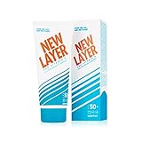 NEW LAYER Sonnencreme Sensitiv | LSF 50+ | Pro Vitamin D | Frei von Mikroplastik | Reef-friendly | Frei von Octocrylenen | Wasserfest | Klimaneutral (200ml) (LSF50+ sensitiv)
