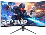 KTC Gaming Monitor 32 Zoll FHD Curved Monitor, 240Hz, 1ms, 1920x1080, Freesync & G-sync, HVA 1500R PC Bildschirm, 125% sRGB, Blaulicht Reduktion, VESA, DP1.4/HDMI 2.0 240Hz, USB2.0, H32S17F