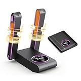 MIUUIPI Schuhtrockner Elektrisch, Stiefeltrockner mit Timer-Funktion, 360° Schnelltrocknung Antibakteriell Faltbarem Kein Lärm Schuhwärmer Schuhe Trockenständer Handschuhtrockner