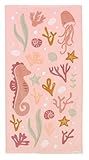 Little Dutch 125841 Handtuch/Strandhandtuch - Ocean Dreams rosa (60x120 cm)