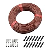 Yhenlovtt Fußbodenheizungskabel, 12 K, Fußbodenheizungskabel, 33 Ohm/m, Kohlefaser-Infrarot (70 m)