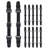 GOOHOCHY 12 Stück 12 Stück Verstellbare Elastische Maskenverlängerungsbänder aus Stabilem Elastikmaterial Ohrenschoner und Maskenhalter für Hinterkopf zur Druckentlastung Zubehör für Mehr