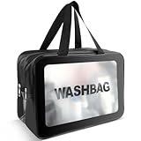 Kosmetiktasche, Make-up-Tasche mit großer Kapazität, Aufbewahrungstasche，Kosmetiktasche Flugzeug Trocken- und Nasstrennung，tragbare wasserdichte Kulturtasche，für Reisen Geschäftsreisen Bäder