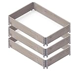 Upyard GardenBox 3er-Set - modernes Hochbeet aus Palettenrahmen - modulares Paletten-Hochbeet aus Holz für Garten und Terrasse - PEFC-Zertifiziert, 120x80x58,5, Grau