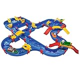 AquaPlay - AmphieWorld - 145x156 cm große Wasserbahn, inklusive 79 Teilen, Spieleset inklusive 2 Boote, Amphibienauto und 3 Spielfiguren, für Kinder ab 3 Jahren