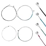 Violinsaiten, 4 Stück Geigensaiten Saiten Violinensaiten Universal Full Set Violinen Stahlkern Violine Fiddle String Saiten Universal Violinsaiten Stahlkern Stahlsaiten für 1/2, 1/4 und 1/8