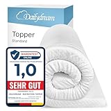 Dailydream viscoelastischer Matratzentopper “Model M“ mit Memory Foam Effekt, 90x200x5cm, Edition Standard