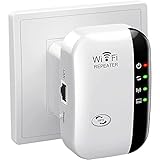 WiFi Extender Booster, WiFi Repeater WLAN Verstärker WiFi Extender bis zu 5000sq.ft Mit Repeater/AP Modus, Long Range Amplifier mit Ethernet Port zu Allen WLAN Geräten, 1-Key Setup, Access Point