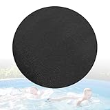 Kamanan Anti-Rutsch Wasserdichtes Pool Unterlage Ø365cm,Poolunterlage rutschfeste Unterlage Rund,Schwimmbecken Matte Pool Bodenplane Faltbarer für Draußen Drinnen Spa Pool-Schutzmatte