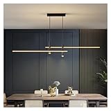 Wmmner Esszimmer Modern Minimalistisch Schwarzd Kücheninsel Pendelleuchten Designer Lampen Möbel Wohnzimmer, (D L80Cmw13Cm)/Gold/L120Cmw13Cm