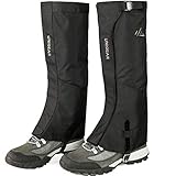 Unigear Gamaschen Outdoor Wasserdicht zum Wandern, Beinschutz Gamasche für Fahrrad Trekking Schneewandern, Verstellbar, Atmungsaktiv