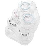 FRCOLOR 4 Stück Teiliges Kontaktlinsenbehälter mit Dichtung Kompakte Leichte Kosmetik linsenbox für Reisen Einfache Reinigung Langlebiges Material Vielseitig Einsetzbar für Tägliche