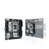 ASUS Prime H610I-PLUS D4-CSM Mainboard Sockel Intel LGA 1700 (Intel H610, Mini-ITX, DDR4 Speicher, PCIe 4.0, 2X M.2, 1Gb Ethernet, DisplayPort, HDMI), schwarz