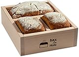 Brot-Holzbackrahmen aus naturbelassenem, massivem Buchenholz für leckeres, selbstgebackenes Brot von Bax im Holz - doppelt