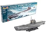 Revell RV05100 Modellbausatz Schiff 1:144 - Deutsches U-Boot TYPE VII C/41 'Atlantic Version' im Maßstab 1:144, Level 4, originalgetreue Nachbildung mit vielen Details, 05100