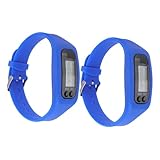 MILISTEN 2Stücke Schrittzähleruhr für Männer und Frauen LCD Fitnessuhr Kalorienzähler Stylisches Armband für Jogging und Tägliche Aktivitäten