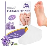 ACWOO Fußmaske, 4 Paar Hornhaut Fußmaske, Hornhautentferner Socken, Foot Hornhaut-Socken, Anti Hornhaut Socken, Foot Peel Mask, Maske für weiche Füße, effektive Fußpflege