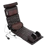 Ganzkörpermassagematte, Massagematte mit Wärmefunktion, Faltbar Nackenmassagegerät mit 9 Intensitätsstufen, 8 Massagemodi, Timer-Funktion, für Nacken, Schulter, Rücken, Füße