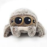 Occzin Niedliches Spinnen Kuscheltier 20 cm, Realistische Spinne Plüschtier mit großen Augen, Weiches Stofftier Kinder und Erwachsene, Lustiges Spinnen Plüschtier, Gruselige Deko