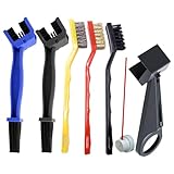 6 Stück Ketten Reinigungsbürste Kettenbürste Kettenbürste Motorrad, Motorrad Kettenreiniger Set, Kettenbürste Fahrrad Geeignet für Motorräder und Fahrräder Mit Rostentfernungsbürste