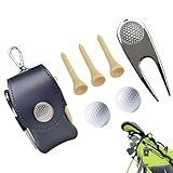 Golfballtasche, Golf-Utensilientasche, Sportzubehör, Hüfttasche, Golf-Zubehörtasche für Damen und Herren Fiira
