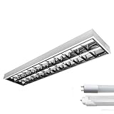 LED Rasterleuchte Empty 2x150cm T8 Tube Tageslicht 6000K Set