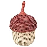 PACKOVE Essig -Pilztasche Gewebte handtasche Rattan Tasche handgefertigte Rattantasche Korbförmige Tasche Rattan Korbtaschen Rattantasche für Baumwollfaden