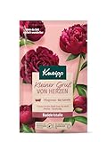 Kneipp Badekristalle Kleiner Gruß von Herzen, Badesalz mit Tiefensalz und der Kombination aus Pfingstrosenextrakt und pflegendem Kamelienöl, ein Moment der Geborgenheit, 60g