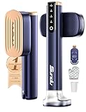 Sundu Dampfglätter, Steamer mit 2 Wassertanks (180 ml und 100 ml), 15S Schnelles Aufheizen, 24 g/min Starke Dampfleistung, Reisebügeleisen mit Touch-Steuerung, LED Display, Steam Iron Blau