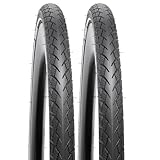 YunSCM 2Pcs 60TPI Nylon Pannensicher 28 Zoll Reifen 28x1.60 700x40C Mantel 42-622 kompatibel Rennrad/City Bike Fahrradreifen 700x38C 700x40C Reflektorstreifen