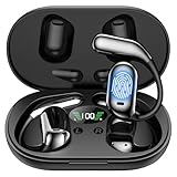 GRUCISO AI Sprachübersetzer Ohrhörer, 144 Sprachen Online-Übersetzung, Echtzeit-Übersetzungsgerät für Reisen, Schwarz