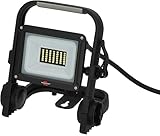 Brennenstuhl LED Baustrahler JARO 3060 M (20W, 2300lm, 6500K, IP65, 2m Kabel, LED Arbeitsstrahler mit Schnellspannverschluss)