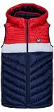 JACK & JONES Jungen Jjehero Bodywarmer Hood Sn Jnr Weste, Navy Blazer/Detail:Contrast Zipper, 164