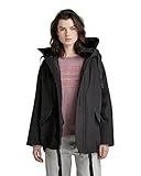 G-STAR RAW Damen Mid Parka, Schwarz (dk black D22024-A281-6484), M