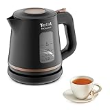 Tefal KI5338 Includeo Wasserkocher, Fassungsvermögen 1 L, Anti-Rutsch-Griff, einfach abzulesende Wasserstandsanzeige, 360°-Drehsockel, herausnehmbarer Filter, 2400 W, 23.3 x 16.6 x 20 cm