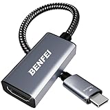 BENFEI USB C zu HDMI Adapter 4K@60Hz, USB Typ-C zu HDMI Adapter [Thunderbolt 3/4/5 Kompatibel] mit iPhone 15 Pro/Max, MacBook Pro/Air 2023, iPad Pro, iMac, S23, XPS 17, Surface Book 3