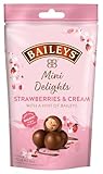 Baileys Chocolate Mini Delights Strawberries & Cream | 1 x 102 g | zartschmelzende Mini-Pralinen | Pralinen Geschenk | gefüllt mit Baileys Likör