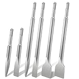 Fegtrtyoa SDS Plus Meißelset, 6-Teiliges Fliesenmeißel-Spatenmeißel-Bohrhammer für Beton-, Mauerwerks- und Fliesenprojekte Fliesenkleber