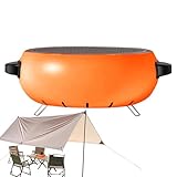 Senermter Holzkohlegrill - Hitzebeständiges Outdoor-Kochgeschirr für den Außeneinsatz | Tragbarer Holzkohlegrill für unterwegs - Für Den Einsatz Bei Outdoor Angeln Im Garten Auf Dem Balkon Im