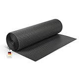 blizz-z Noppenbahn HDPE schwarz 400 g/m² | 0,25 m x 20 m Rolle | Noppenhöhe 3-8 mm | Drainagebahn, Grundmauerschutz, Hochbeetfolie | Made in Italy