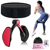 Oberschenkeltrainer 28-38lb Beckenboden Trainer Damen für Frau Beinpresse, Multifunktionaler Arm und Beintrainer Trimmer, Gesäßtrainer po Trainer mit Resistance Bands Fitnessband Booty Sport Bands