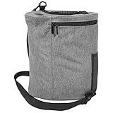 ibasenice DIY Wollaufbewahrung Handtasche mit Floralem Druck Quadratisches Aufbewahrungsbehälter für Strickgarn Tragbare Garn und Zubehörtasche