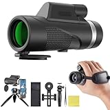 Sevitini Monokular Teleskop, 12x50 Fernrohr monokular für Erwachsene und Kinder, FMC BAK4 Prisma Monokular Fernglas, leistungsstarkes, für sportveranstaltungen,Camping