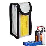 Batterietasche – Batterieabdeckung, wasserdichte Tasche für Powerbank, verschleißfeste Ladetasche, hitzebeständig, tragbarer Aufbewahrungs-Organizer für Reisen, Drohne, Rc, Powerbanks und Elektronik