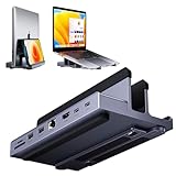 USB C Dock, QUUGE 8-in-1 MacBook Dock mit HDMI 4K@60Hz, 2X USB 3.0, Gigabit Ethernet, 100W PD, SD/TF 3.0, Laptop Docking Station mit Ständer für MacBook Air/Pro M3, Dell XPS, HP Spectre, Lenovo Yoga
