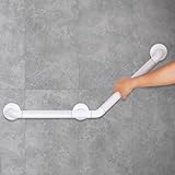 Haltegriffe für Senioren, Haltegriff Dusche, 45 x 45cm Duschgriff Bad Edelstahl Rutschfest, Badewannengriff Senioren für WC, Behinderten WC Haltegriff