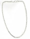 Königskette 925 Silber 4 mm 50 cm Silberkette Halskette Damen Herren original italienische Byzantiner Kette Schmuck ab Fabrik tendenze Italy D-BZ4-50