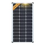 enjoy solar Mono 100W 12V Monokristallines Solarpanel Solarmodul Photovoltaikmodul ideal für Wohnmobil, Gartenhäuse, Boot