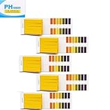 400 Stück Ph Teststreifen, Ph Wert Teststreifen, Ph Teststreifen Urin Ph Teststreifen Von 1-14, Wasser Teststreifen Trinkwasser für Urin Speichel Säure Basen Teststreifen(5 X 80er Pack)